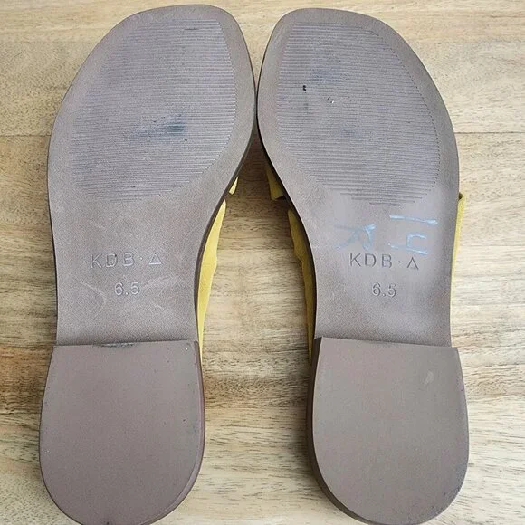 Kelsi Dagger Brooklyn Shoes Womens Size 6.5 Suede Knot Slide Sandals Comfort - Picture 11 of 11